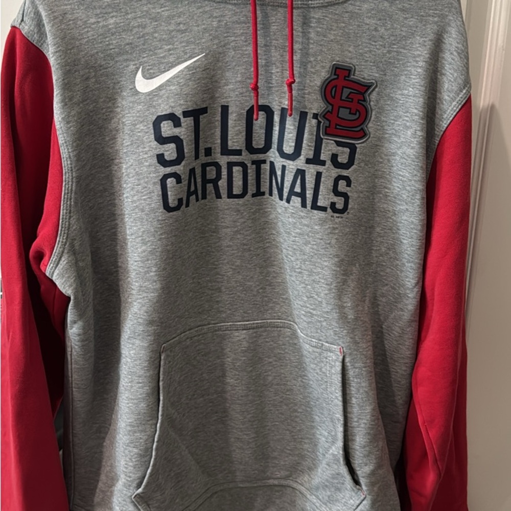 Nike St. Louis Cardinals Gray and Red Men's Hoodie